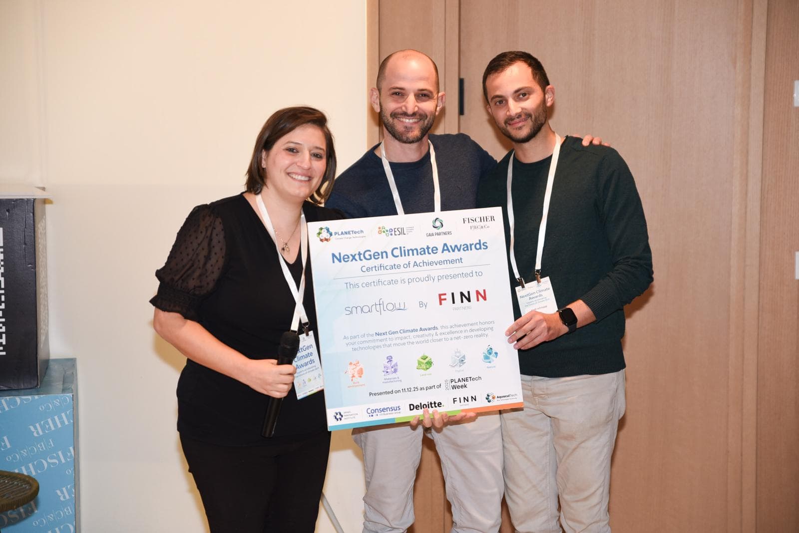 SmartFlow recognised at climate innovation awards ceremony